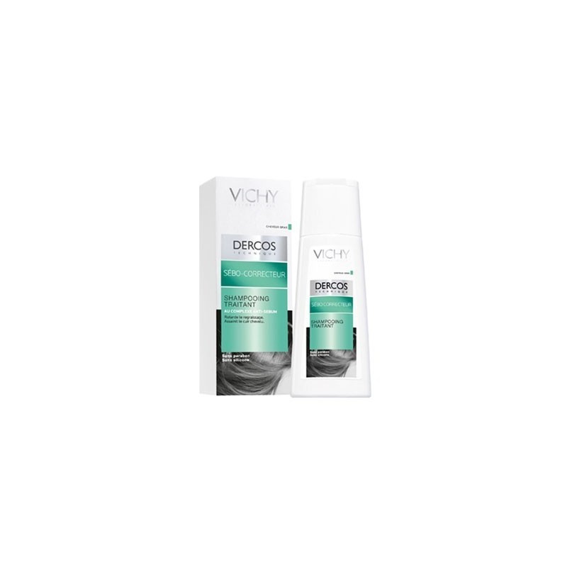 Shampoo Vichy Dercos Trattante Normalizzante Sebo Regolatore, per capelli grassi