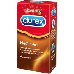 Profilattici Durex 6 pezzi RealFeel