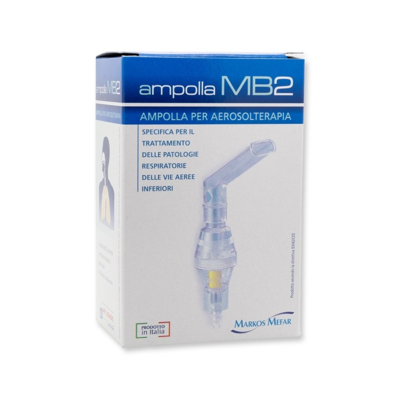 Air Liquide Medical Syst. Ampolla Per Aerosolterapia Mb2 Con Boccaglio E Nasale