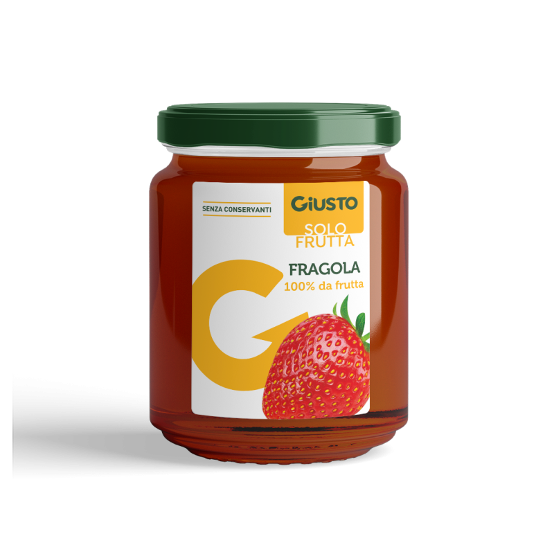 Farmafood Giusto Solo Frutta Marmellata Fragole 284 G