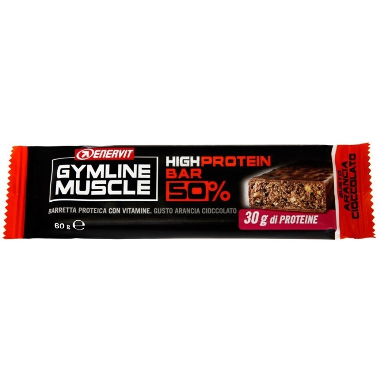 Enervit Gymline Muscle Protein Bar 50% Arancia Cioccolato 1 Pezzo
