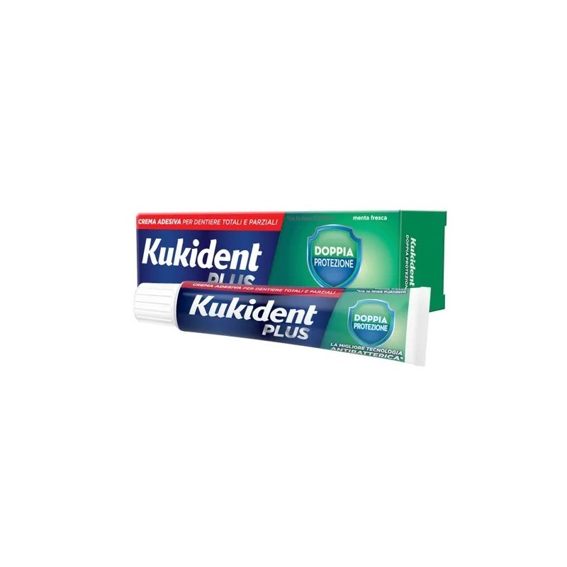 Procter & Gamble Kukident Plus Doppia Protezione Crema Adesiva Dentiere 40 G