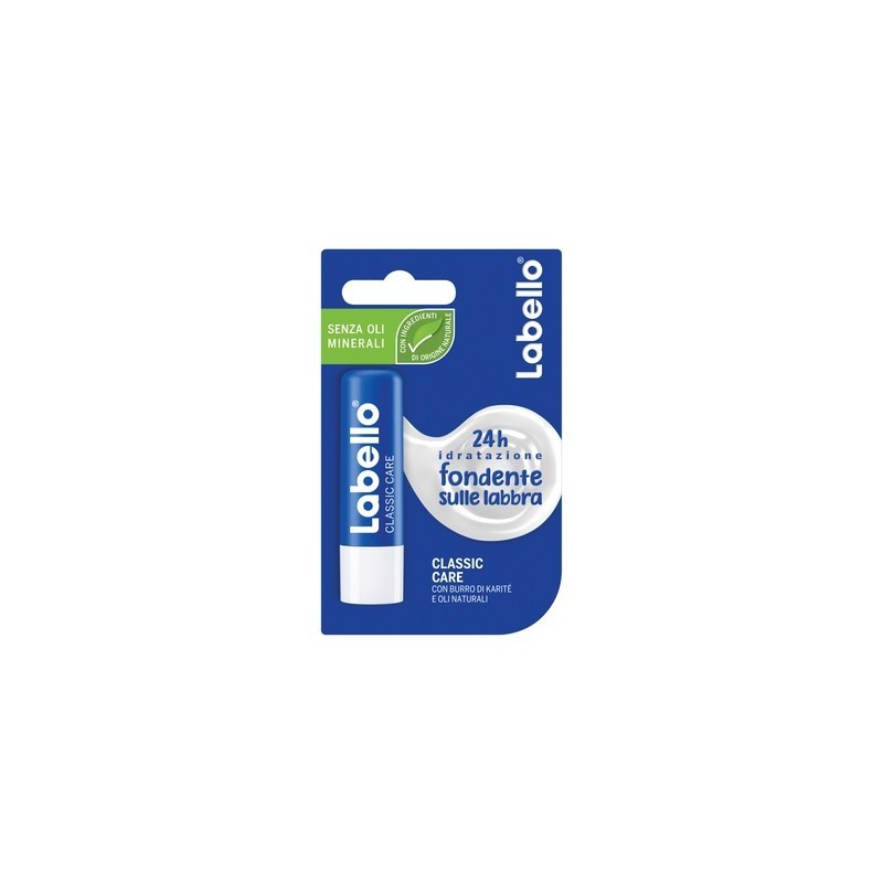 Beiersdorf Labello Classic Care Stick 24h Idratazione Fondente Sulle Labbra 5,5 Ml
