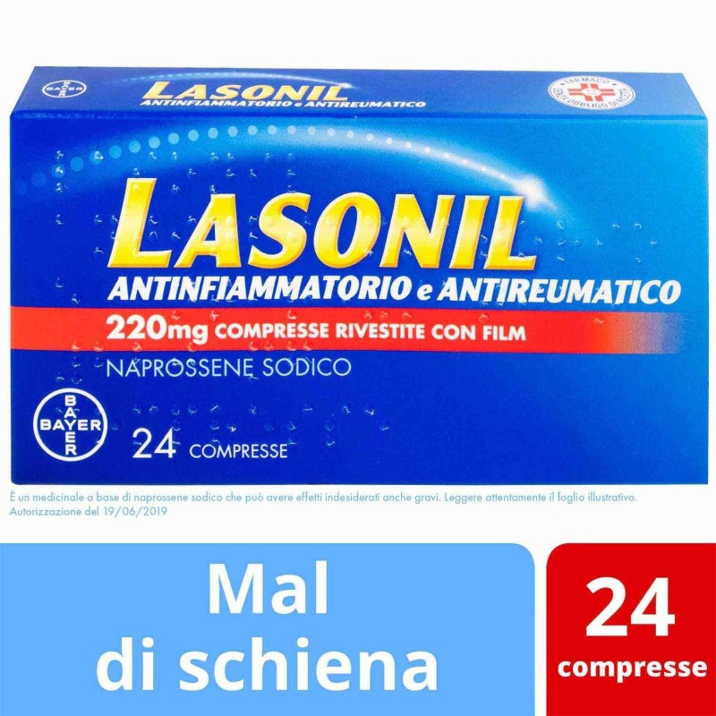 Lasonil Antinfiammatorio E Antireumatico 220 Mg 24 Compresse