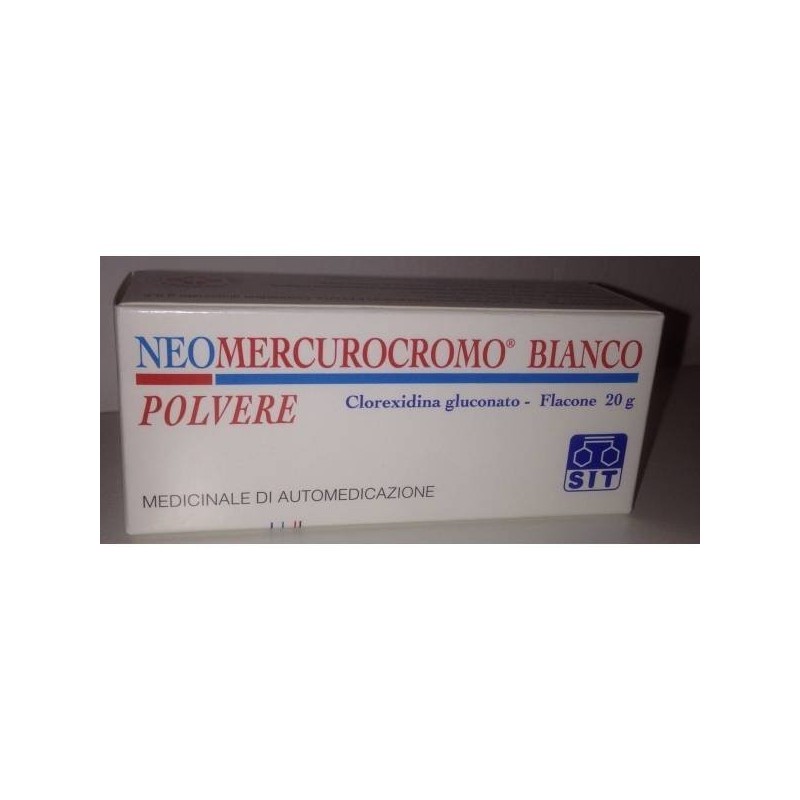 Neomercurocromo Bianco 5mg/g Polvere Cutanea Flacone 20g
