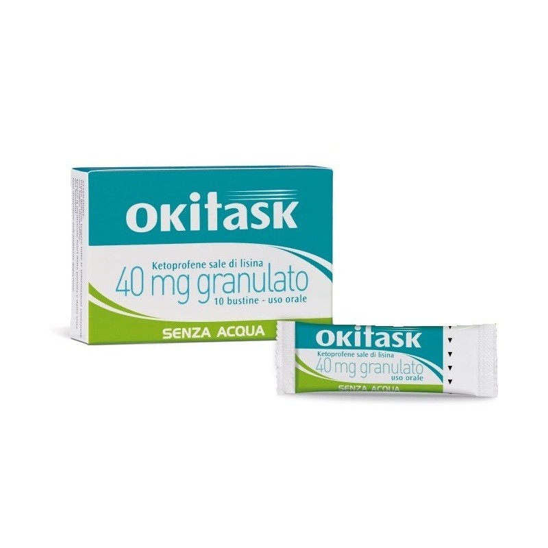 Okitask 40 mg antidolorifico utile per il mal di testa