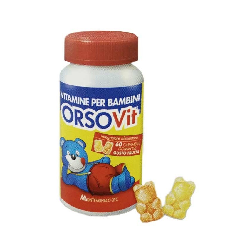 Montefarmaco Otc Orsovit Caramelle Gommose Vitamina Bambini Senza Glutine 60 Pezzi